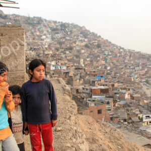 Lima, Peru, Slums, Pueblos Jovenes, Barrios, Foto Archiv Lima